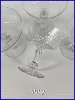 4 Coupes À Champagne En Cristal De Baccarat, Modele Champigny. Vers 1910-1920 4 Coupes À Champagne En Cristal De Baccarat, Modele Champigny. Vers 1910-1920