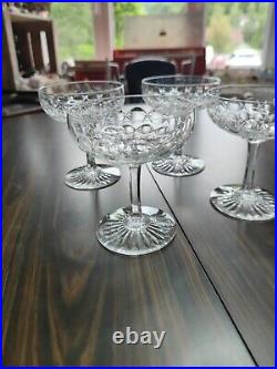 4 Coupes A Champagne En Cristal Taillé Baccarat Ou Saint Louis (J5)