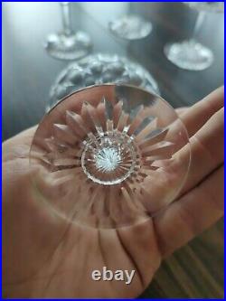 4 Coupes A Champagne En Cristal Taillé Baccarat Ou Saint Louis (J5)