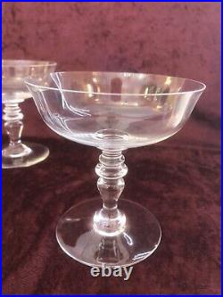 4 Coupes Champagne Cristal Baccarat Modèle Vence