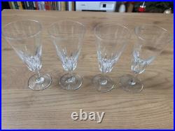 4 Flûte Verres Cristal De Baccarat
