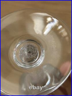 4 Flûte Verres Cristal De Baccarat