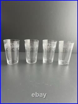 4 Gobelets En Cristal Baccarat Modèle SEVIGNE