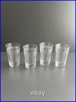 4 Gobelets En Cristal Baccarat Modèle SEVIGNE