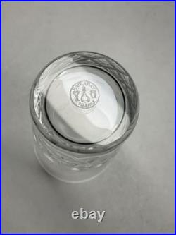 4 Verres À Thé En Cristal Taillé, Signé Baccarat