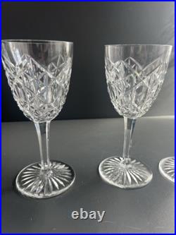 4 Verres À Vin Rouge En Cristal Baccarat Modelé Juigne