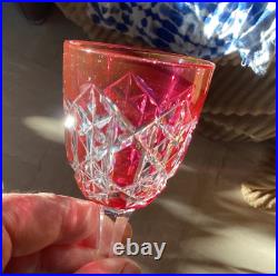 4 Verres En Cristal Baccarat Service Juigne