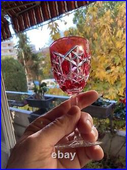 4 Verres En Cristal Baccarat Service Juigne