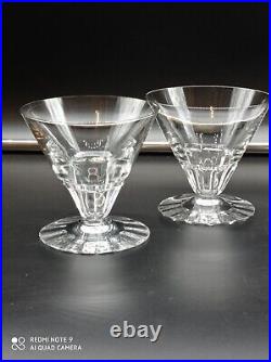 4 Verres à cocktail Coupes à Champagne en cristal de BACCARAT signés
