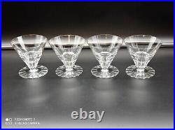 4 Verres à cocktail Coupes à Champagne en cristal de BACCARAT signés
