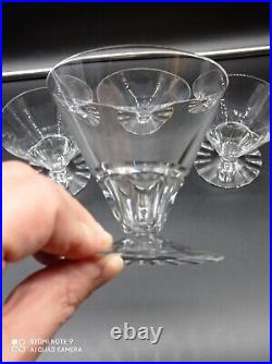 4 Verres à cocktail Coupes à Champagne en cristal de BACCARAT signés