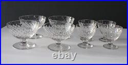 4 coupes 4 petits en cristal de baccarat modèle Paris signés