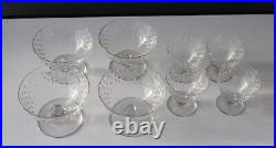 4 coupes 4 petits en cristal de baccarat modèle Paris signés
