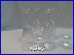 4 flutes à champagne cristal de Baccarat Nancy (champagne flutes)