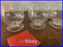 4 verres à cognac Lady Gentleman en cristal de Baccarat (prix à la pièce)