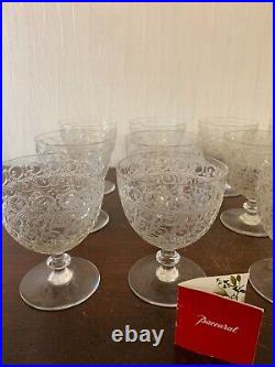 4 verres à eau modèle Rohan en cristal de Baccarat h 11 cm (prix à la pièce)