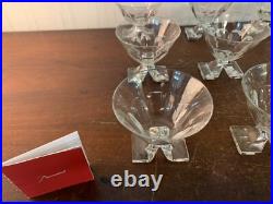 4 verres à eau modèle Saint Hubert cristal Baccarat (prix à la pièce)
