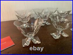 4 verres à eau modèle Saint Hubert cristal Baccarat (prix à la pièce)