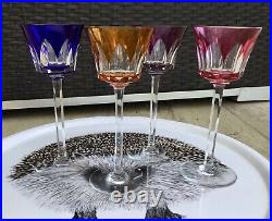 4 verres à vin du Rhin cristal Baccarat modèle Caracas