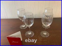 4 verres à vin modèle Livourne en cristal de Baccarat (prix à la pièce)