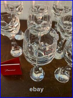 4 verres à vin modèle Neptune en cristal de Baccarat (prix à la pièce)