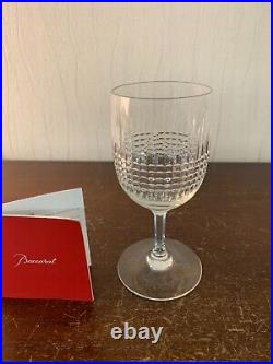 4 verres à vin rouge modèle Nancy taillé cristal de Baccarat (Prix à la pièce)