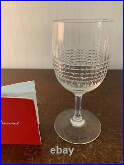 4 verres à vin rouge modèle Nancy taillé cristal de Baccarat (Prix à la pièce)