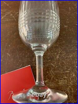 4 verres à vin rouge modèle Nancy taillé cristal de Baccarat (Prix à la pièce)