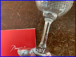 4 verres à vin rouge modèle Nancy taillé cristal de Baccarat (Prix à la pièce)