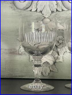 4 verres à vin rouge modèle Renaissance en cristal de Baccarat