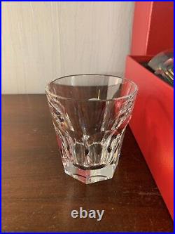 4 verres à whisky modèle Harcourt cristal Baccarat h 9.6 cm (prix à la pièce)