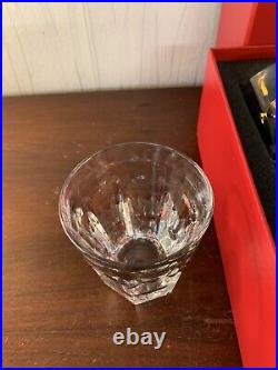 4 verres à whisky modèle Harcourt cristal Baccarat h 9.6 cm (prix à la pièce)