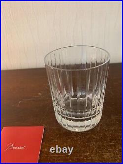 4 verres à whisky modèle Harmonie cristal Baccarat (prix à la pièce) h 9.5 cm
