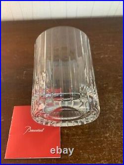 4 verres à whisky modèle Harmonie cristal Baccarat (prix à la pièce) h 9.5 cm