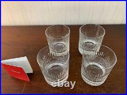 4 verres à whisky modèle Nancy cristal Baccarat h 10.5 cm (prix à la pièce)