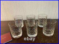 4 verres à whisky modèle écaille cristal Baccarat (prix à la pièce)