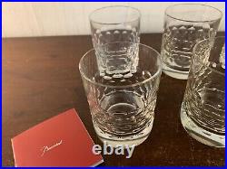 4 verres à whisky modèle écaille cristal Baccarat (prix à la pièce)