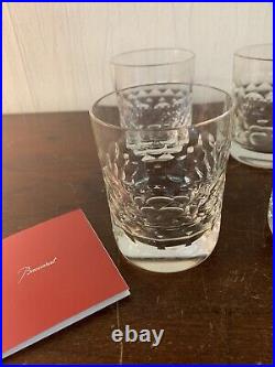 4 verres à whisky modèle écaille cristal Baccarat (prix à la pièce)