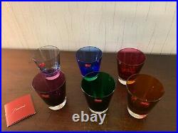 4 verres à whisky mosaïque en cristal de Baccarat (prix à la pièce)