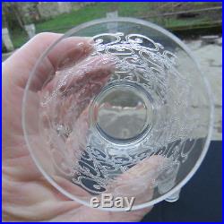 4 verres en cristal de baccarat modèle rohan H 9,5 cm