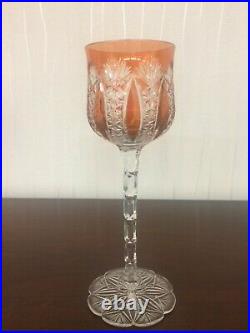 4 verres modèle Condé couleur en cristal de Baccarat (lot 4 verres)