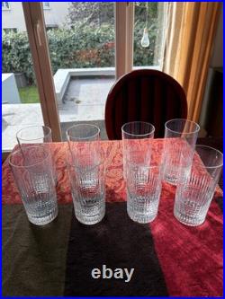 5 VERRES À WHISKY CRISTAL DE BACCARAT MODÈLE NANCY haut 14 cm PRIX POUR LE LOT