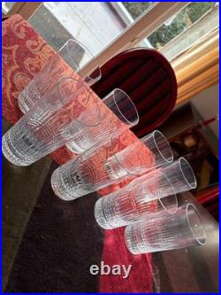 5 VERRES À WHISKY CRISTAL DE BACCARAT MODÈLE NANCY haut 14 cm PRIX POUR LE LOT