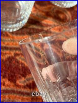 5 VERRES À WHISKY CRISTAL DE BACCARAT MODÈLE NANCY haut 9,5 cm PRIX POUR LE LOT
