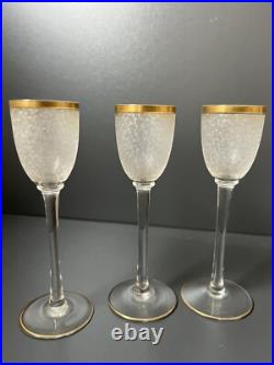 5 Verres A Liqueur En Cristal Givre St Louis Baccarat