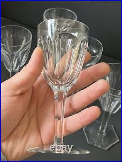 5 Verres À Vin En Cristal Baccarat Modèle Compiegne