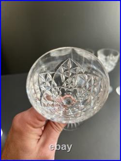 5 Verres À Vin En Cristal Baccarat Modelé Juigne