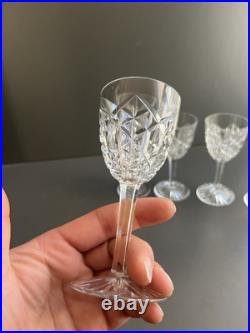 5 Verres À Vin En Cristal Baccarat Modelé Juigne