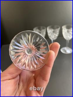 5 Verres À Vin En Cristal Baccarat Modelé Juigne