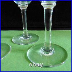 5 Verres A Vin Rouge Cristal Grave Modele Sevigne Baccarat H 13,4 CM